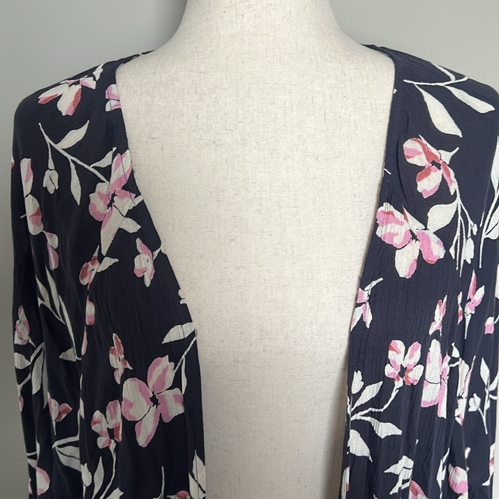 Billabong Salty Shoreline Kimono in Ink Size M/L - Picture 3 of 11